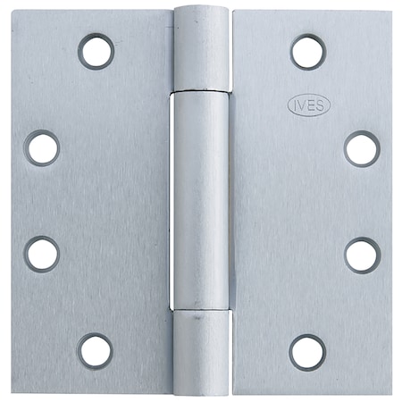 Ives Concealed Bearing Butt Hinge, 5" x 4-1/2", Square, 652, Heavy 3CB1HW 5.0X4.5 652